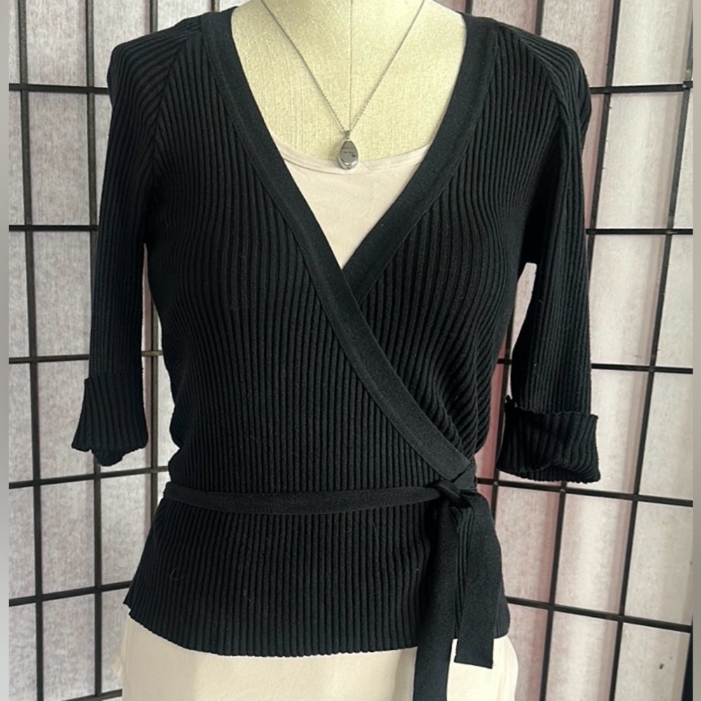 Bebe knit wrap cardigan.